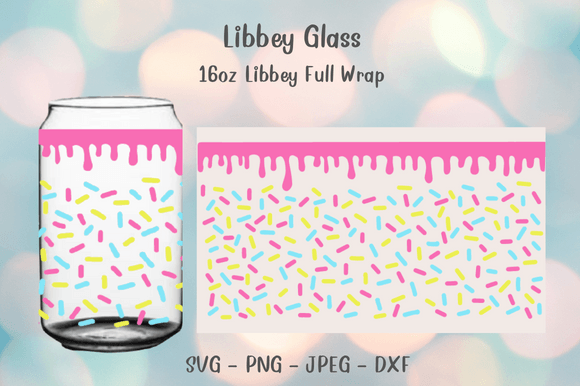 Download Donut Drip Can Glass Wrap Svg 16oz - Premium Resources
