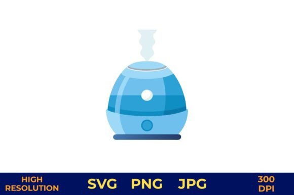 Download Blue Humidifier Illustration for Indoor - Illustration Collection