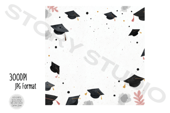 Download Graduation Cap Floral Border Clipart - Floral border clipart Collection