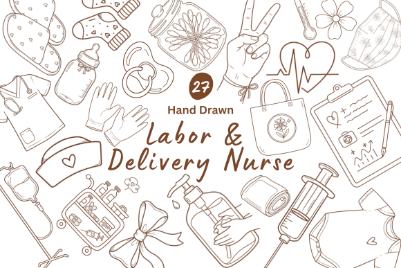 Download 27 Labor &amp; Delivery Nurse Illustrations - Illustration Collection