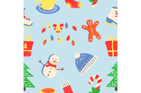 Download Winter Season Holiday Seamless Pattern - Season holiday Collection