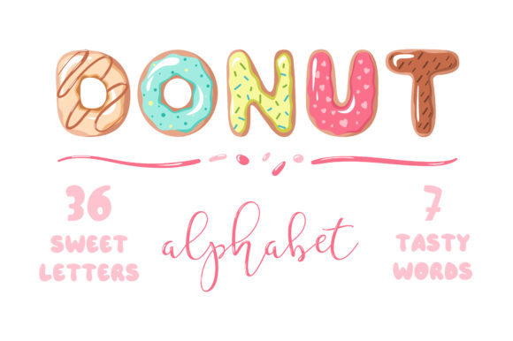 Download Donut Alphabet - Donut Collection