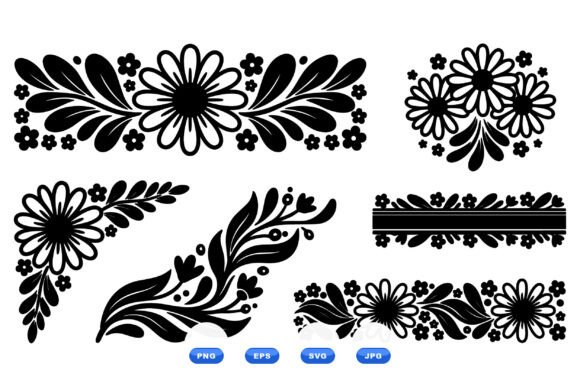 Download Daisy Floral Border Clipart - Floral border clipart Collection
